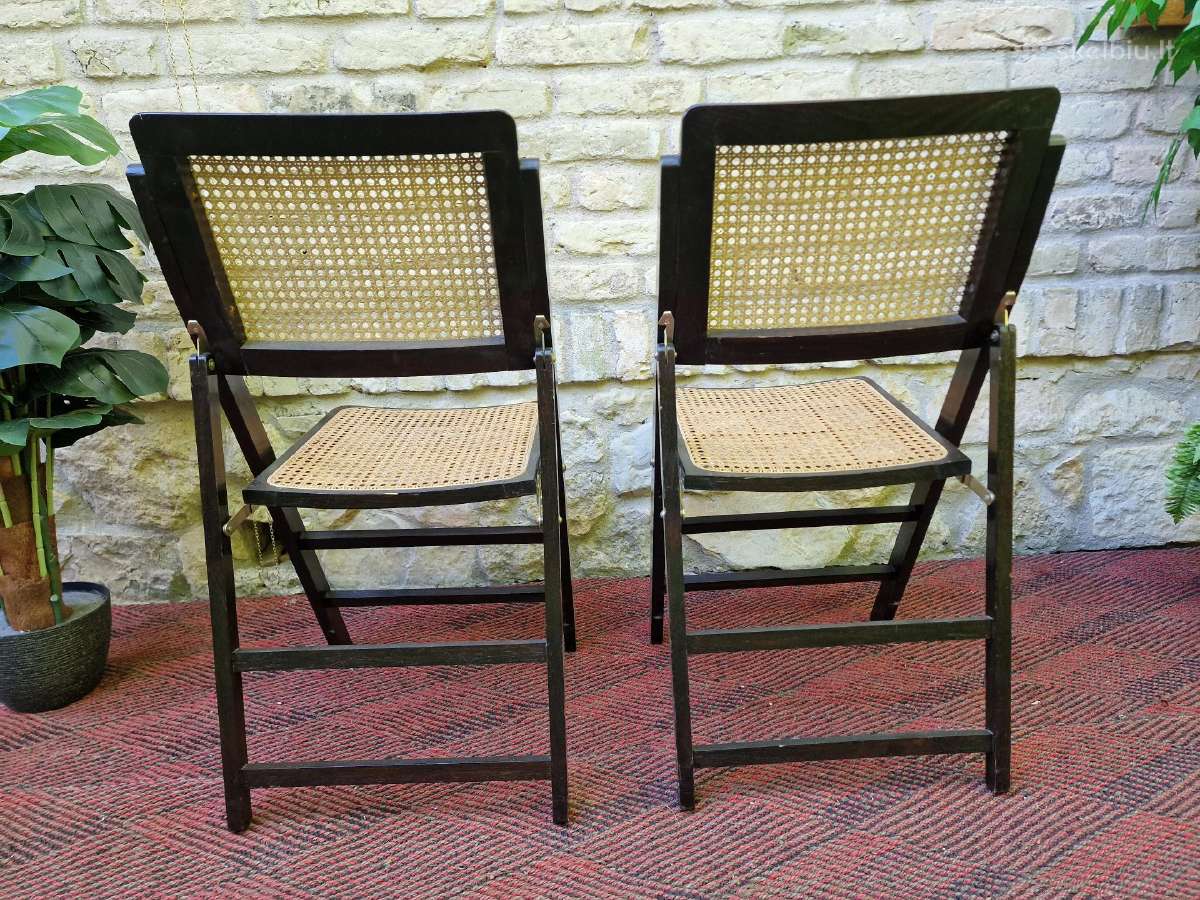 Vintažinės mid century sulankstomos kėdės - nuotraukos Nr. 16