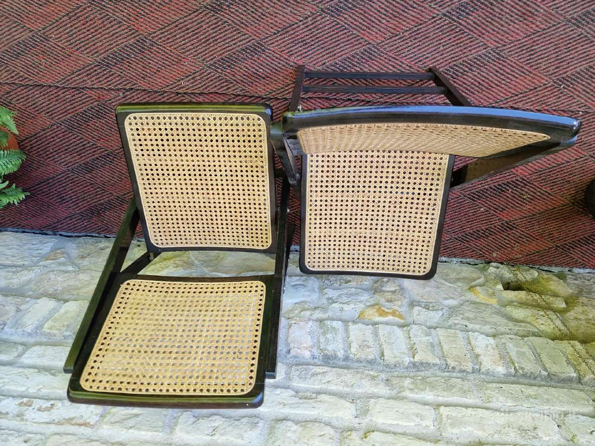 Vintažinės mid century sulankstomos kėdės - nuotraukos Nr. 18