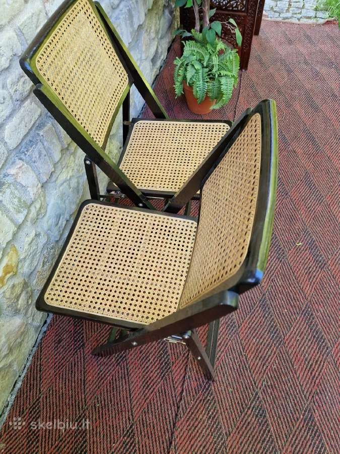Vintažinės mid century sulankstomos kėdės - nuotraukos Nr. 19