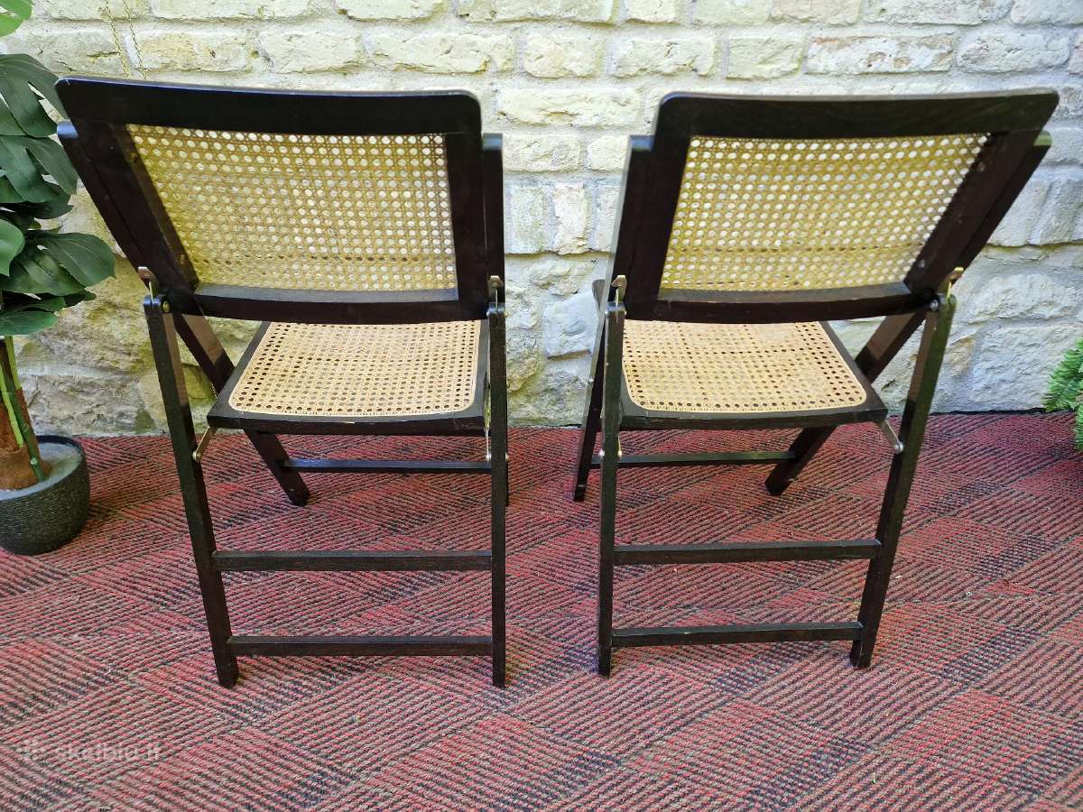 Vintažinės mid century sulankstomos kėdės - nuotraukos Nr. 20