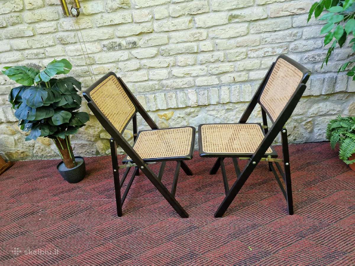 Vintažinės mid century sulankstomos kėdės - nuotraukos Nr. 22