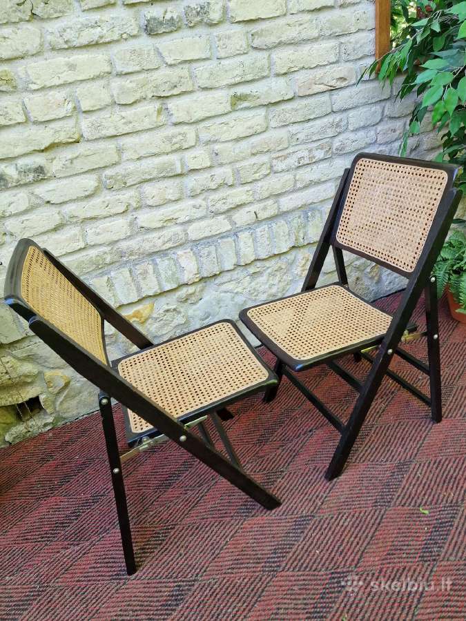 Vintažinės mid century sulankstomos kėdės - nuotraukos Nr. 25