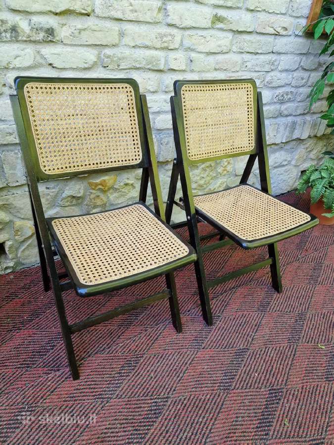 Vintažinės mid century sulankstomos kėdės - nuotraukos Nr. 26