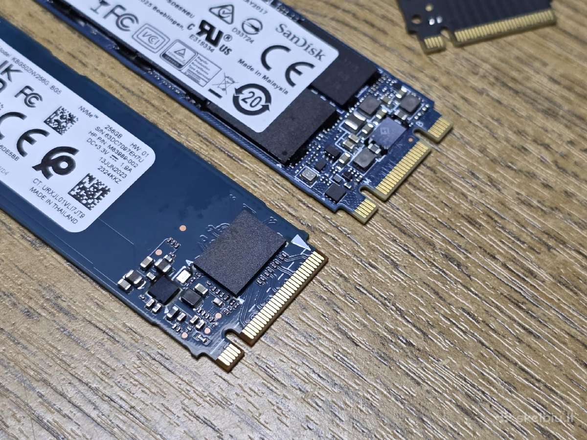 256gb M.2 SSD 2242 42mm Pcie 3.0 x4 Nvme 2280 - nuotraukos Nr. 3