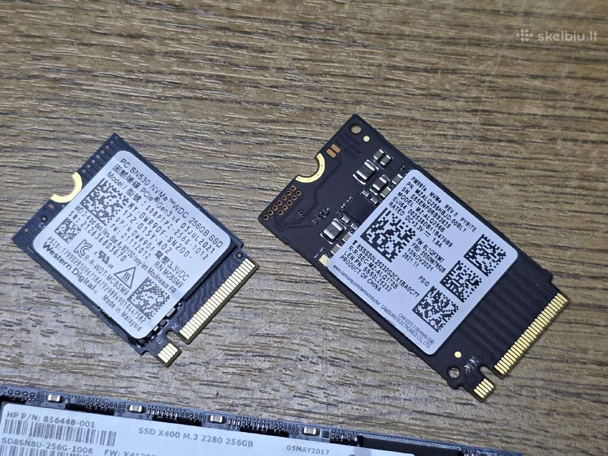 256gb M.2 SSD 2242 42mm Pcie 3.0 x4 Nvme 2280 - nuotraukos Nr. 4