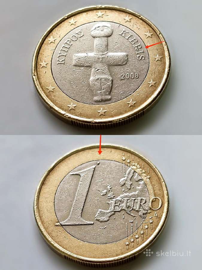 Retos euro monetos iš apyvartos.