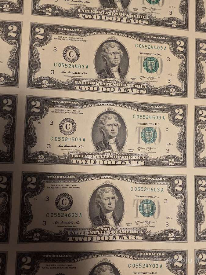 Banknotai 32vnt vienas lapas. Originalūs - nuotraukos Nr. 4