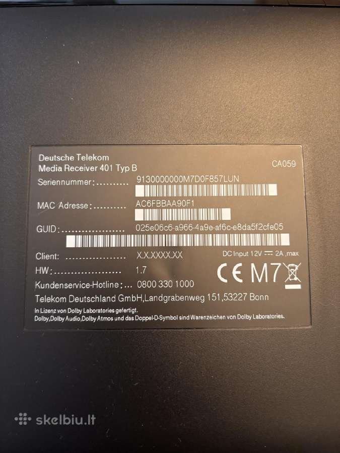 Media Receiver 401 Typ B - nuotraukos Nr. 2