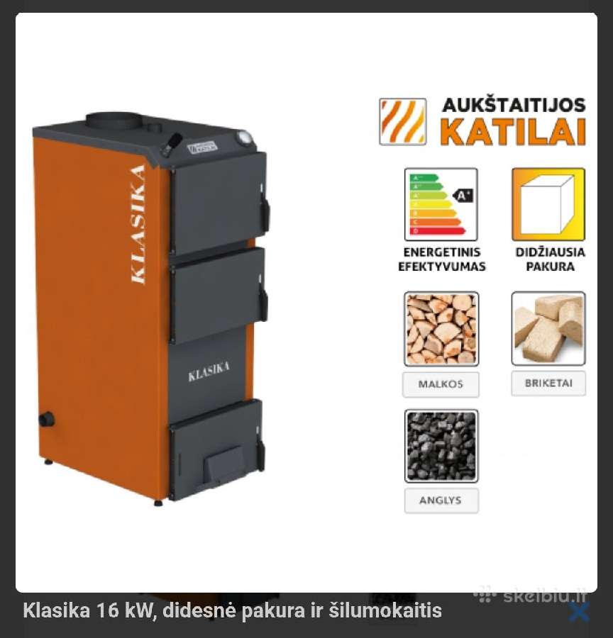 Kieto kuro katilas klasika 16