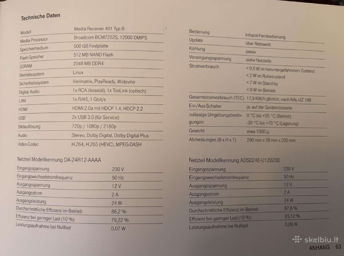 Media Receiver 401 Typ B - nuotraukos Nr. 5