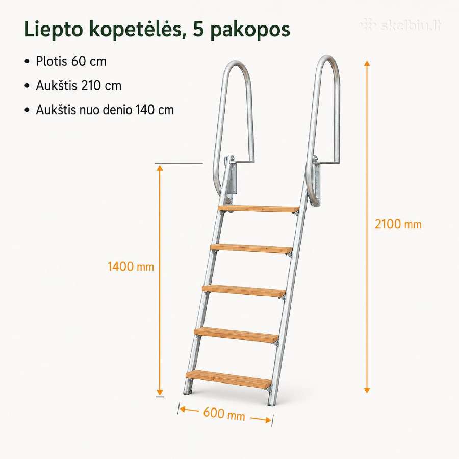 Kopetelės i vandenį lieptui nuo 240eur - nuotraukos Nr. 8