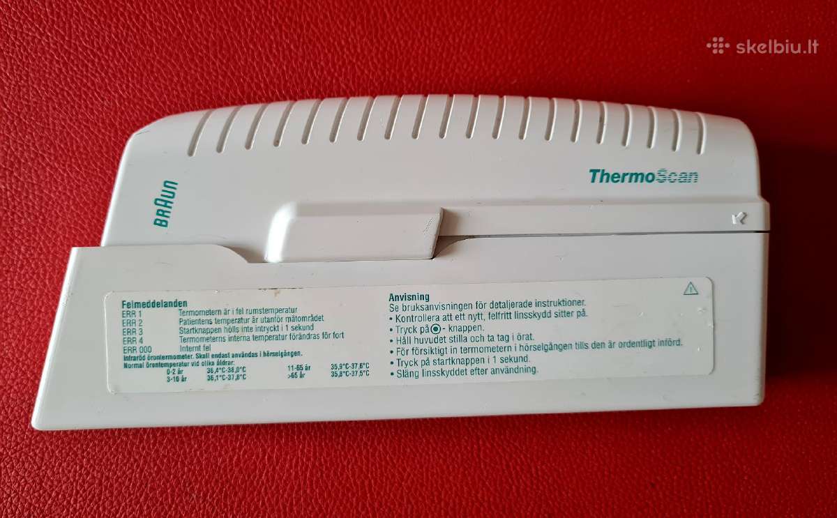 Ausies termometras, Braun, - nuotraukos Nr. 2