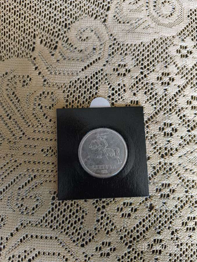 5 Litai 1936 m. Originalas. Sidabras, Gero Stovio - nuotraukos Nr. 2