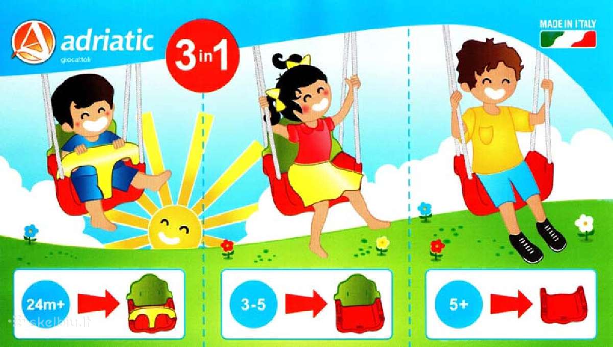 Medinės ir plastmasinės sūpynės su apsauga - nuotraukos Nr. 4