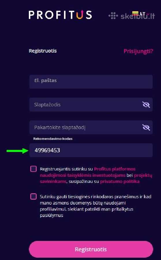 Profitus Kodas 49969453 25€ Dovana -Aktyvus (2026) - nuotraukos Nr. 2