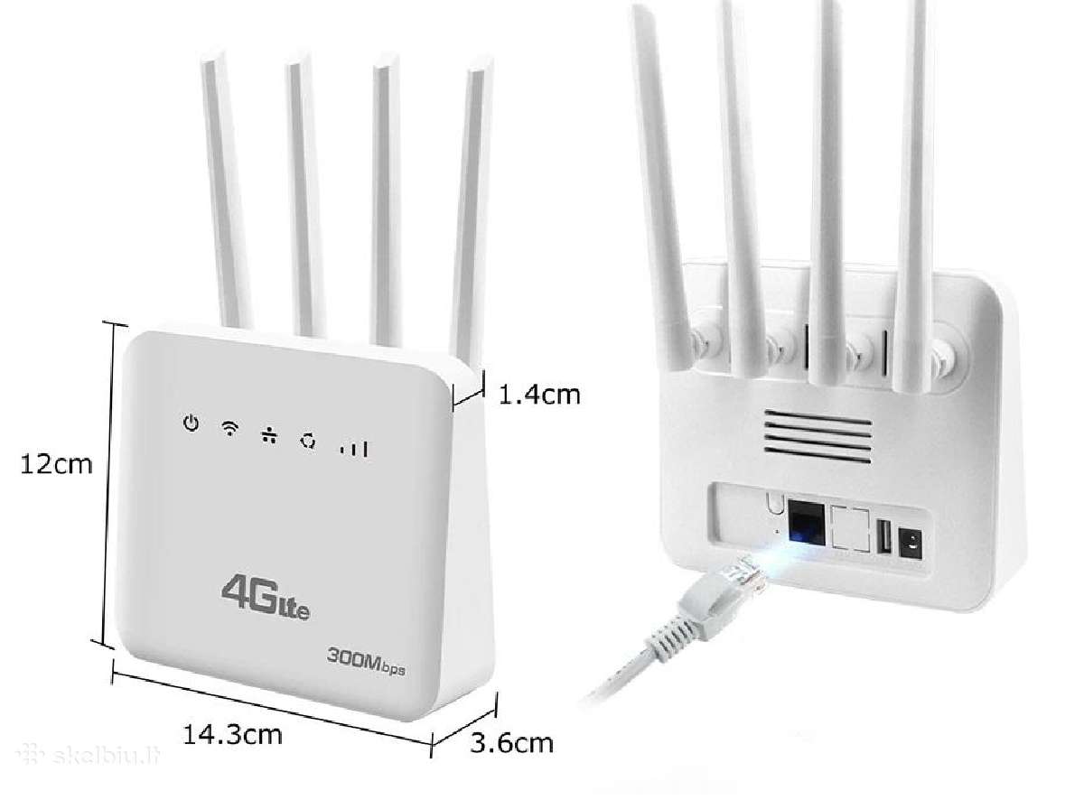 Modemas Routeris 4G su WiFi ir Lan - nuotraukos Nr. 3