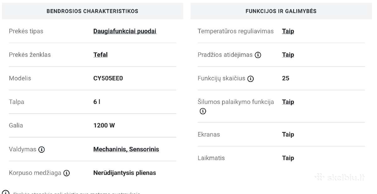 Universalus Daugiafunkcis puodas Tefal - nuotraukos Nr. 4