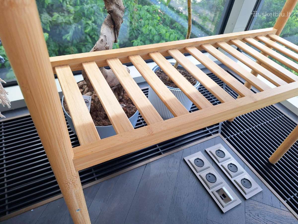 Ikea Satsumas Augalų stovas, bambukas/balta, 70 cm - nuotraukos Nr. 5