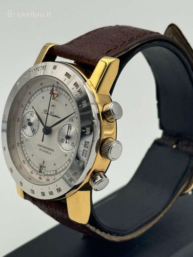 Pierre Chatelain mechaninis laikrodis chronografas - nuotraukos Nr. 2
