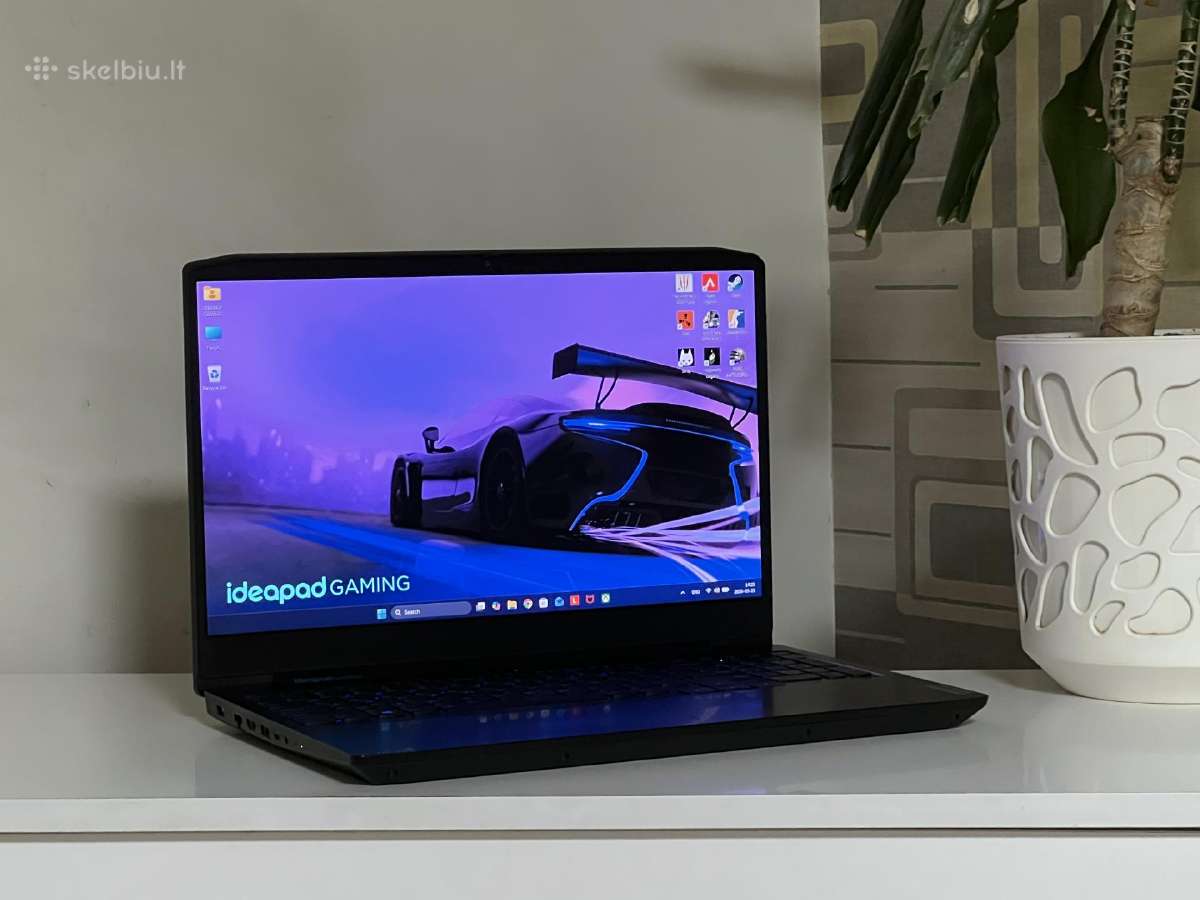 Parduodamas Ideapad Gaming su Gtx 1650, 120hz.
