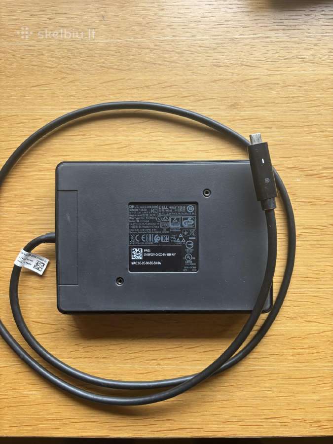 Išplėtimo stotelė Dell Docking Station K17a (Wd15) - nuotraukos Nr. 2