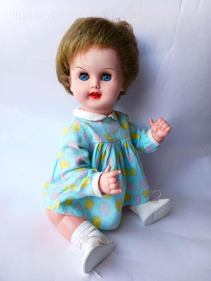 Vintažinė Lėlė Puppe "Mm" (verkia) Vokietija 1960