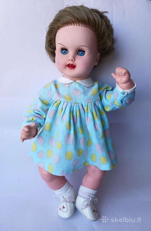 Vintažinė Lėlė Puppe "Mm" (verkia) Vokietija 1960 - nuotraukos Nr. 5