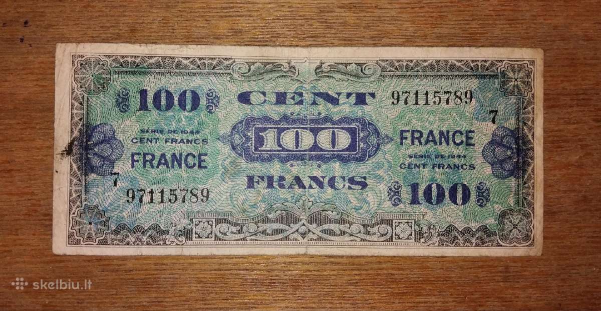 Prancūzijos 100 franku banknotas