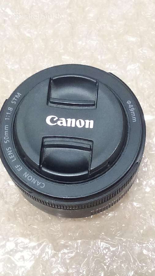 Canon Ef Lens 50 mm 1:1.8 Stm su garantija