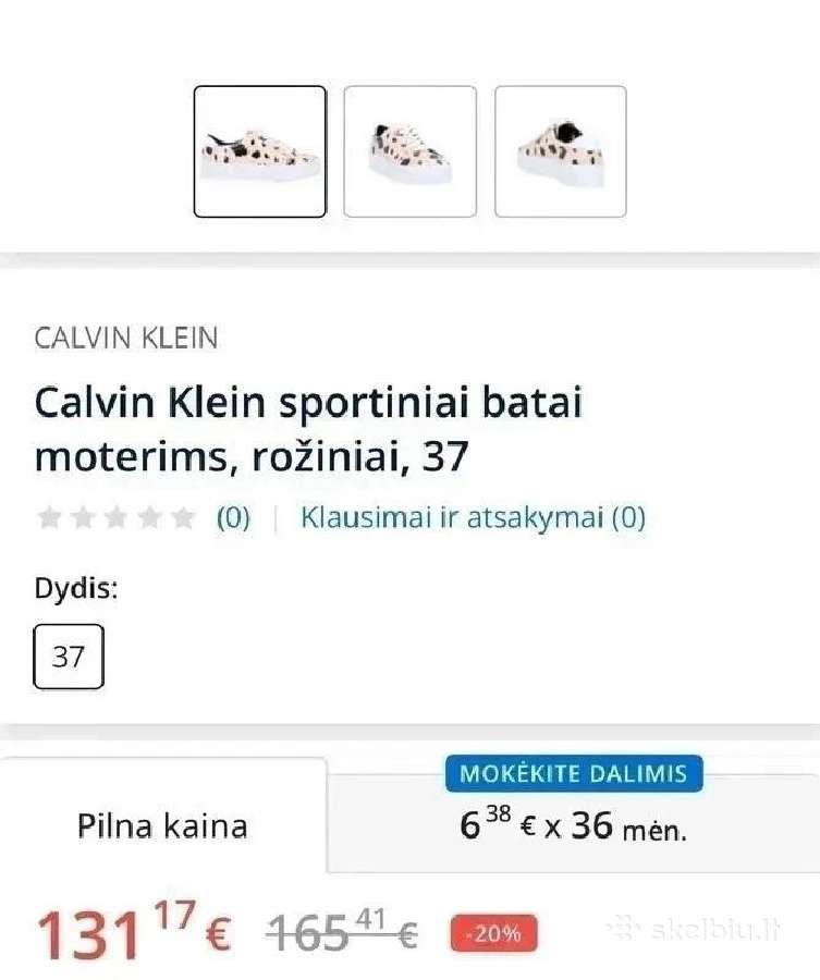 Nauji Calvin Klein natūralios odos sportbačiai 37 - nuotraukos Nr. 12