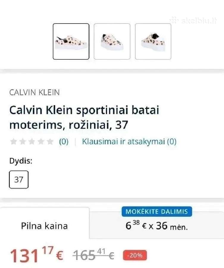 Nauji Calvin Klein natūralios odos sportbačiai 37 - nuotraukos Nr. 10