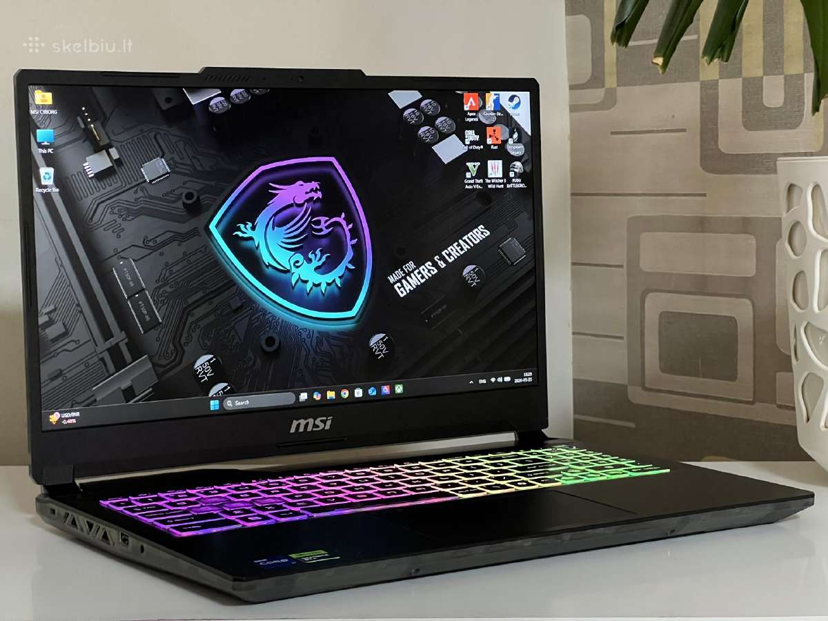 Parduodamas Msi Cyborg su Rtx 4060, I7-13k, 144hz. - nuotraukos Nr. 2