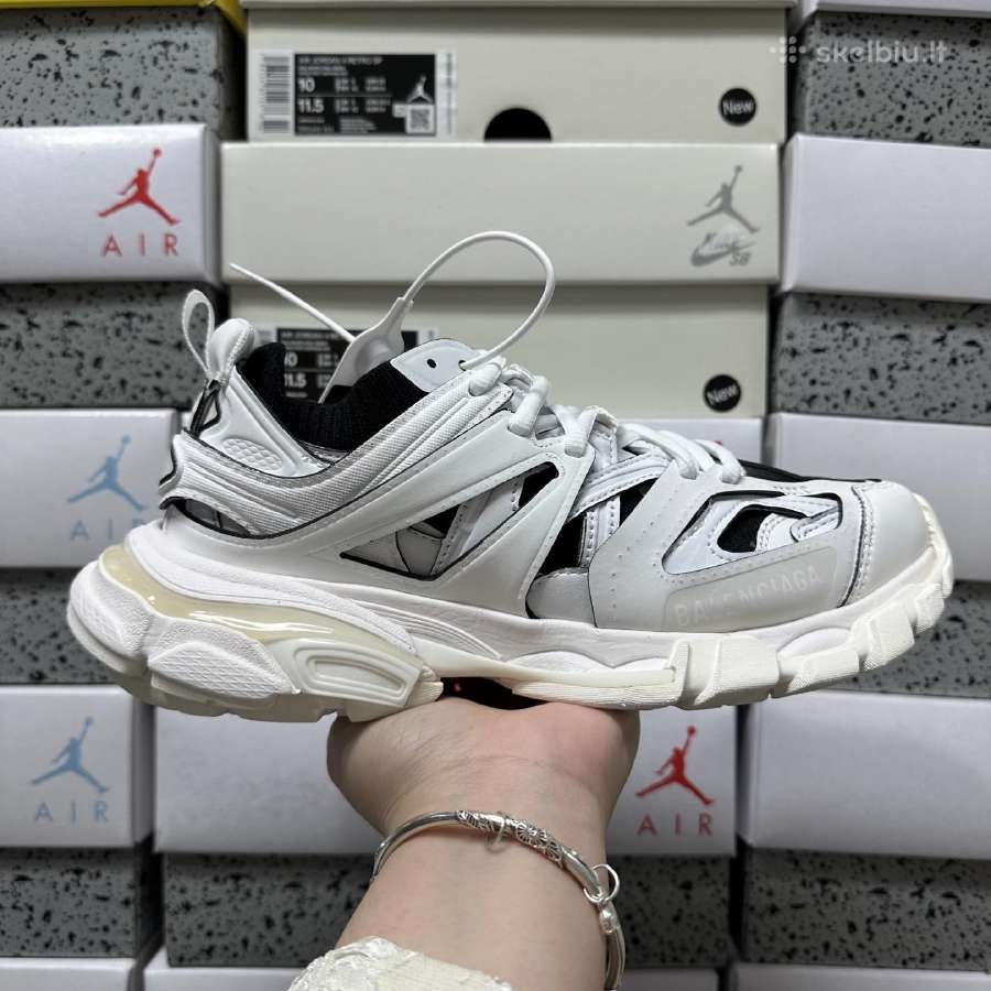 Balenciaga Track Sock White/black 44 dydis