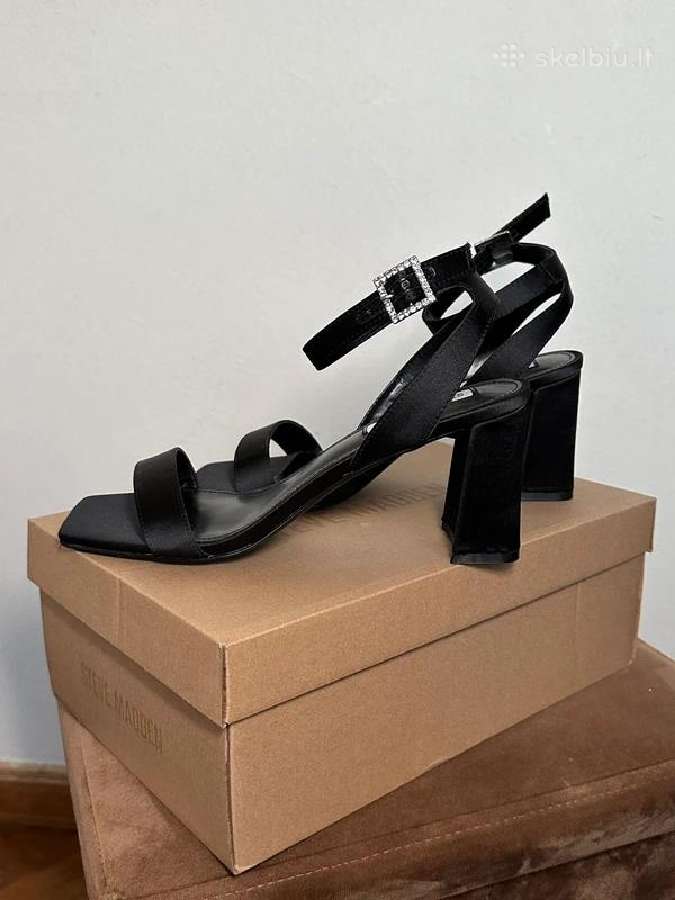 Nauji Steve Madden juodi satino kulniukai 39 dydis