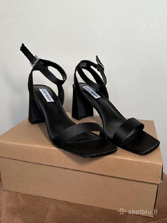 Nauji Steve Madden juodi satino kulniukai 39 dydis - nuotraukos Nr. 3