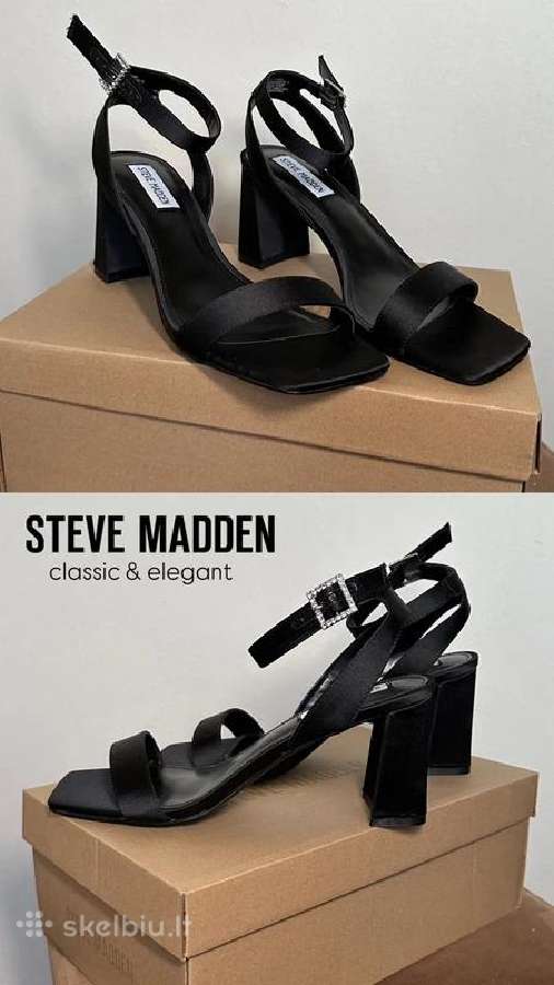 Nauji Steve Madden juodi satino kulniukai 39 dydis - nuotraukos Nr. 4
