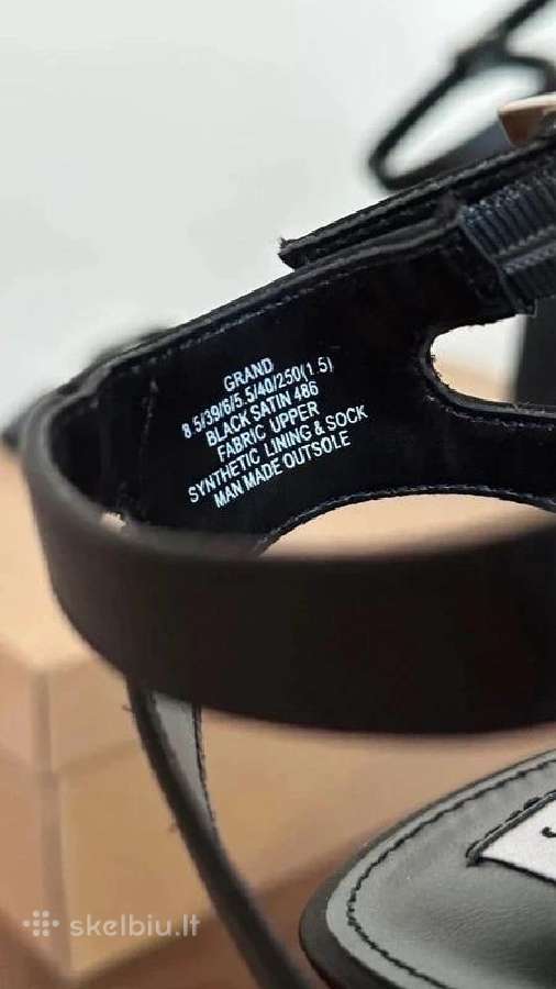 Nauji Steve Madden juodi satino kulniukai 39 dydis - nuotraukos Nr. 5