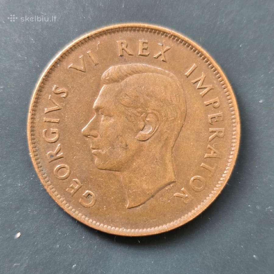 Pietų Afrika Par 1942m 1penny bronze - nuotraukos Nr. 2