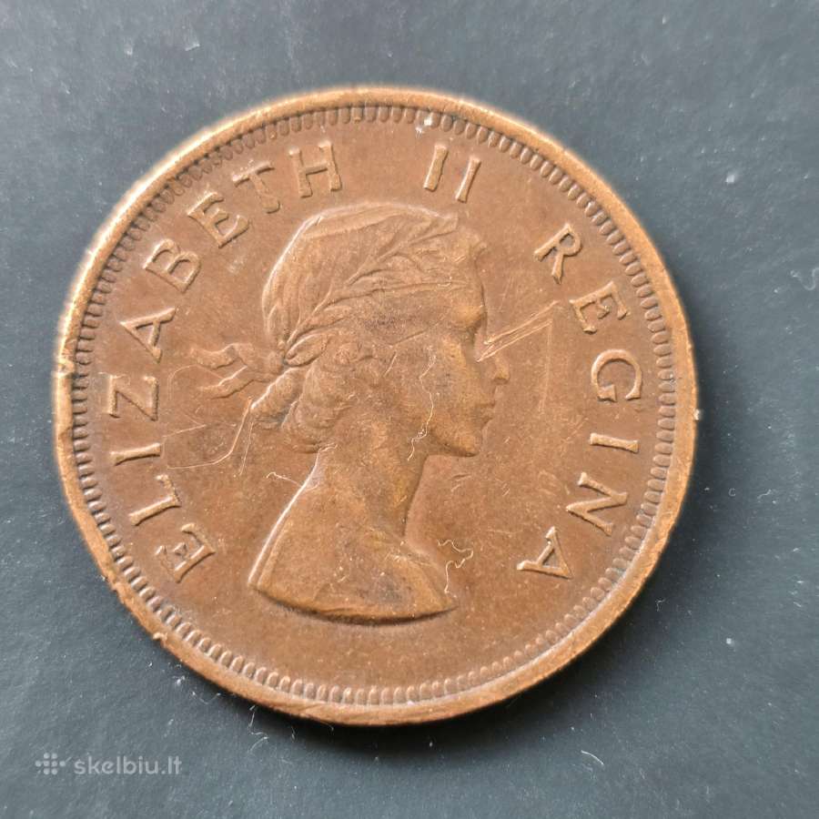 Pietų Afrika Par 1955m 1penny bronze - nuotraukos Nr. 2