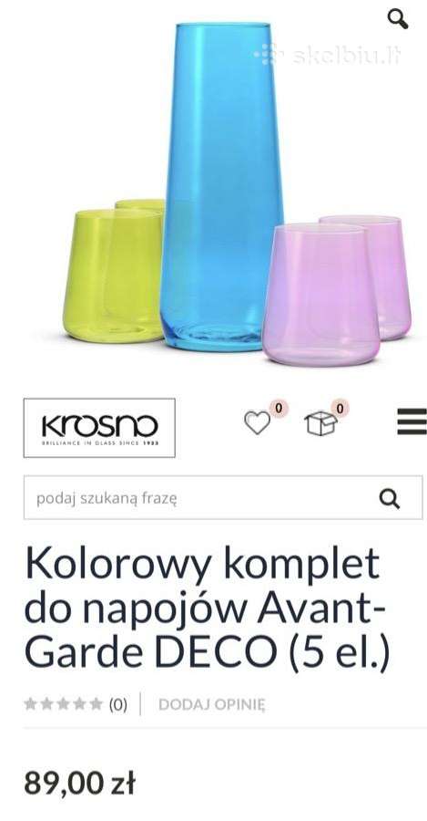 Stiklinių komplektas - nuotraukos Nr. 9
