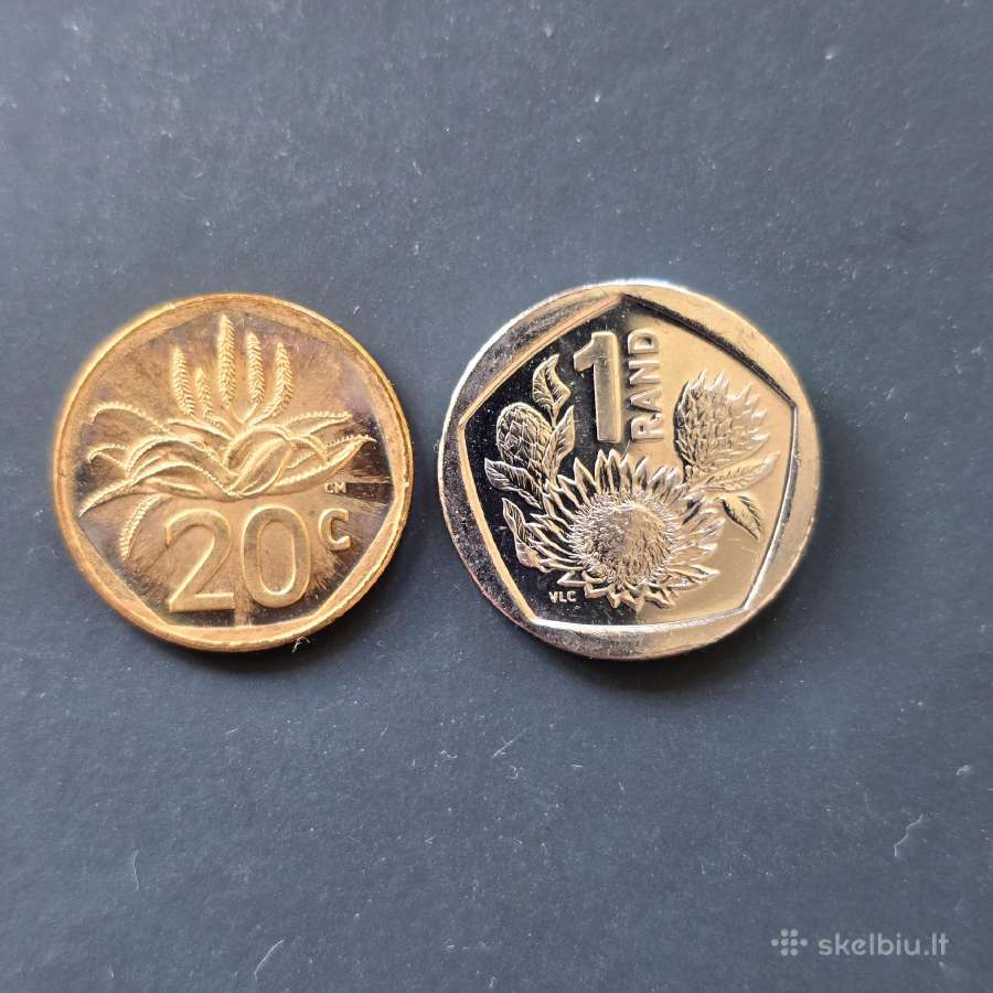Pietų Afrika Par 2024m 20cent, 1rand Unc