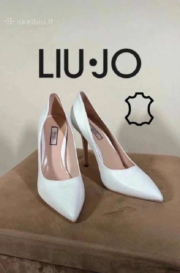Nauji Liu Jo balti natūralios odos kulniukai 40 - nuotraukos Nr. 6