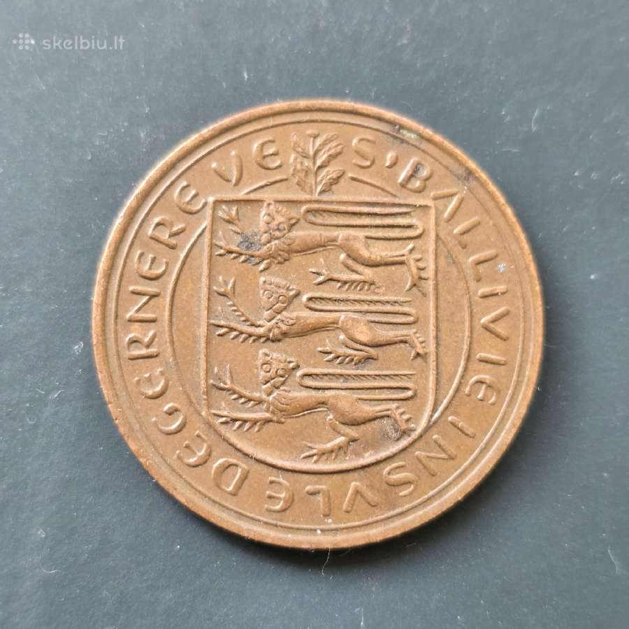 Gernsis Guernsey 1956 8 doubles bronze - nuotraukos Nr. 2