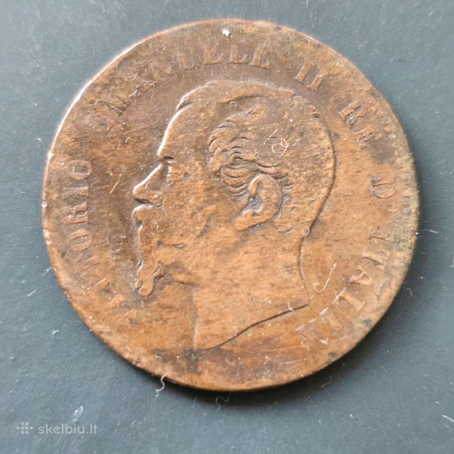 Italija 1862 10 centesimi bronze