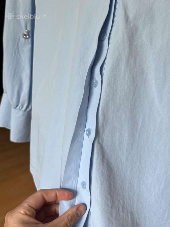 Zara mėlynos spalvos palaidinė 38 dydis - nuotraukos Nr. 7