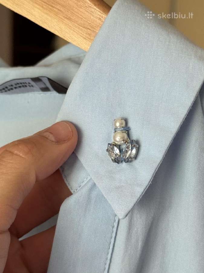 Zara mėlynos spalvos palaidinė 38 dydis - nuotraukos Nr. 15