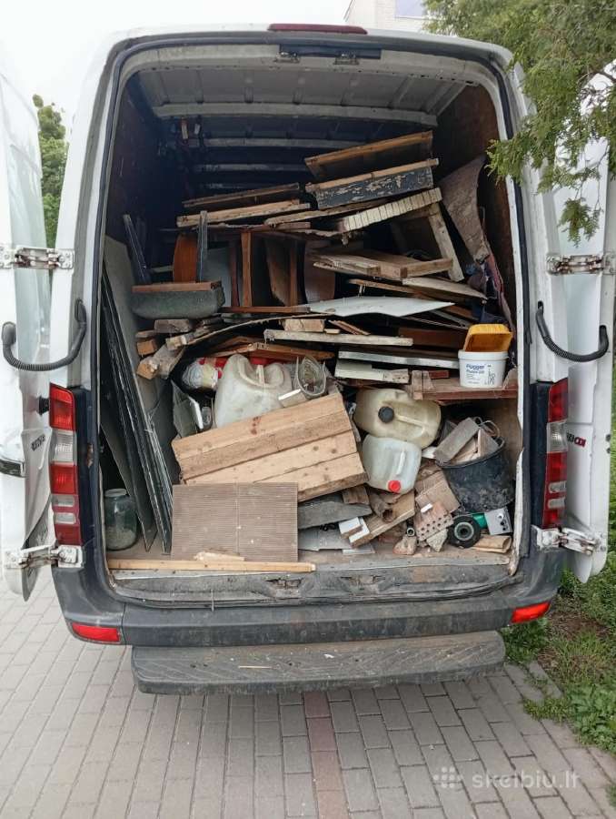 Pervežimas,perkraustymas,šiukšlių išvežimas