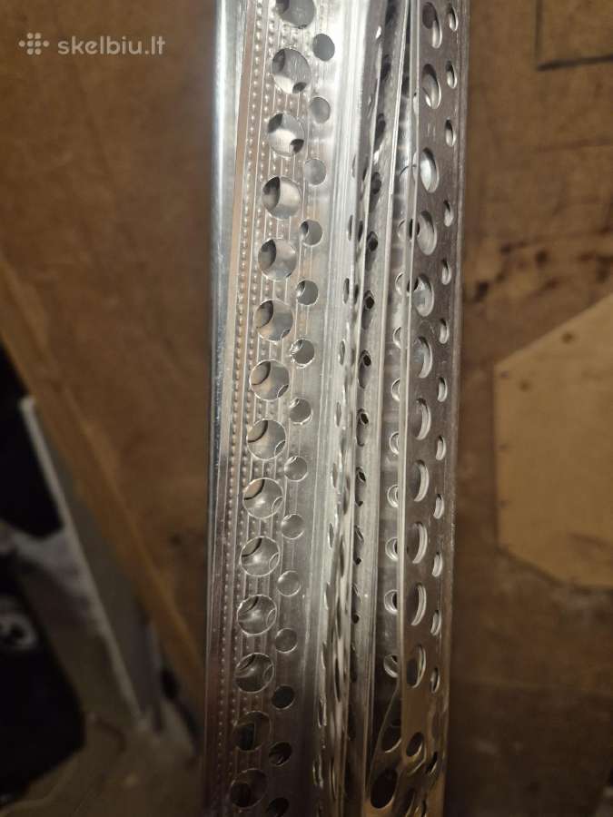 Sveiki kampai glaistymiu aliuminis 2500mm x25 x25