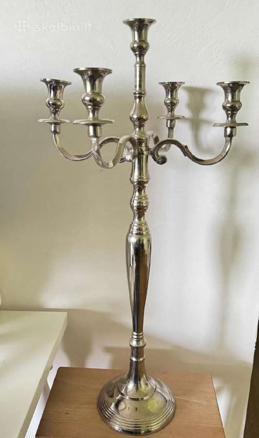 Metalinė penkių šakų žvakidė, h-75 cm