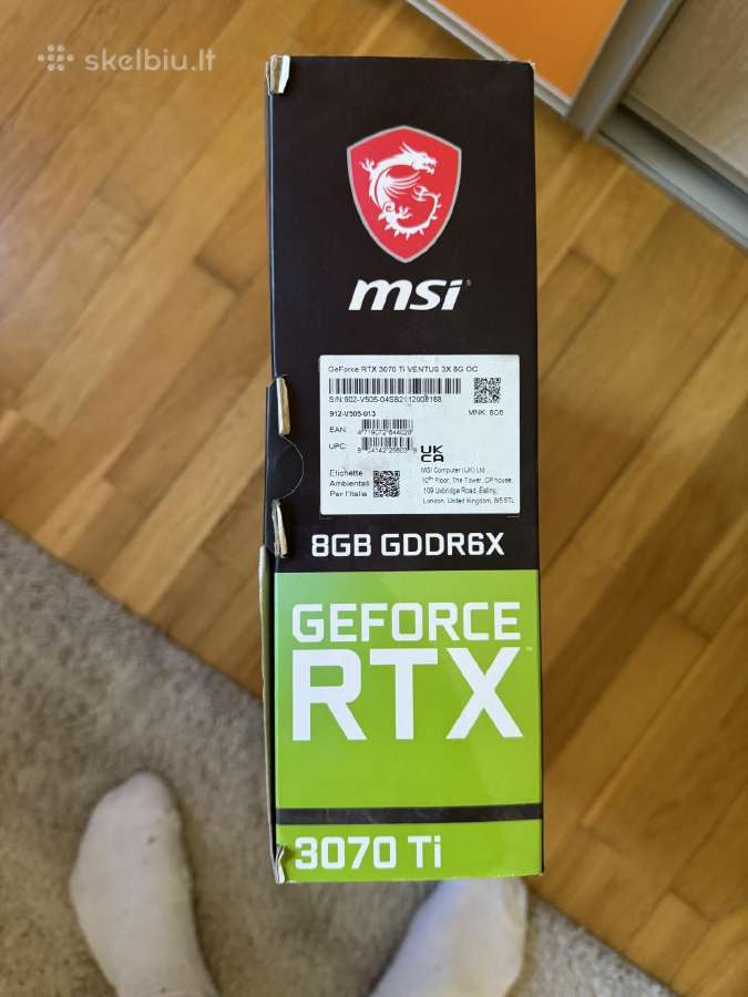 Vaizdo plokštė Geforce Rtx 3070 Ti - nuotraukos Nr. 2